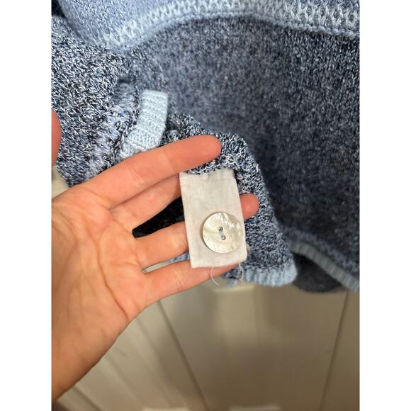 Ulla Popken Blue Patchwork Lagenlook Relaxed Cardigan Size 24/26 - Picture 8 of 8